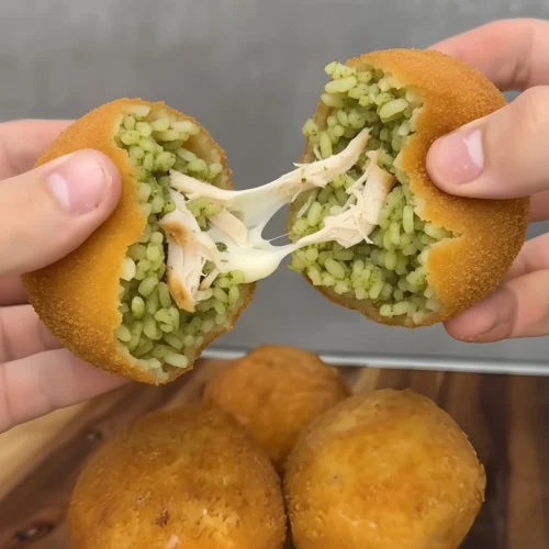 Arancini salé - Pollo e pesto